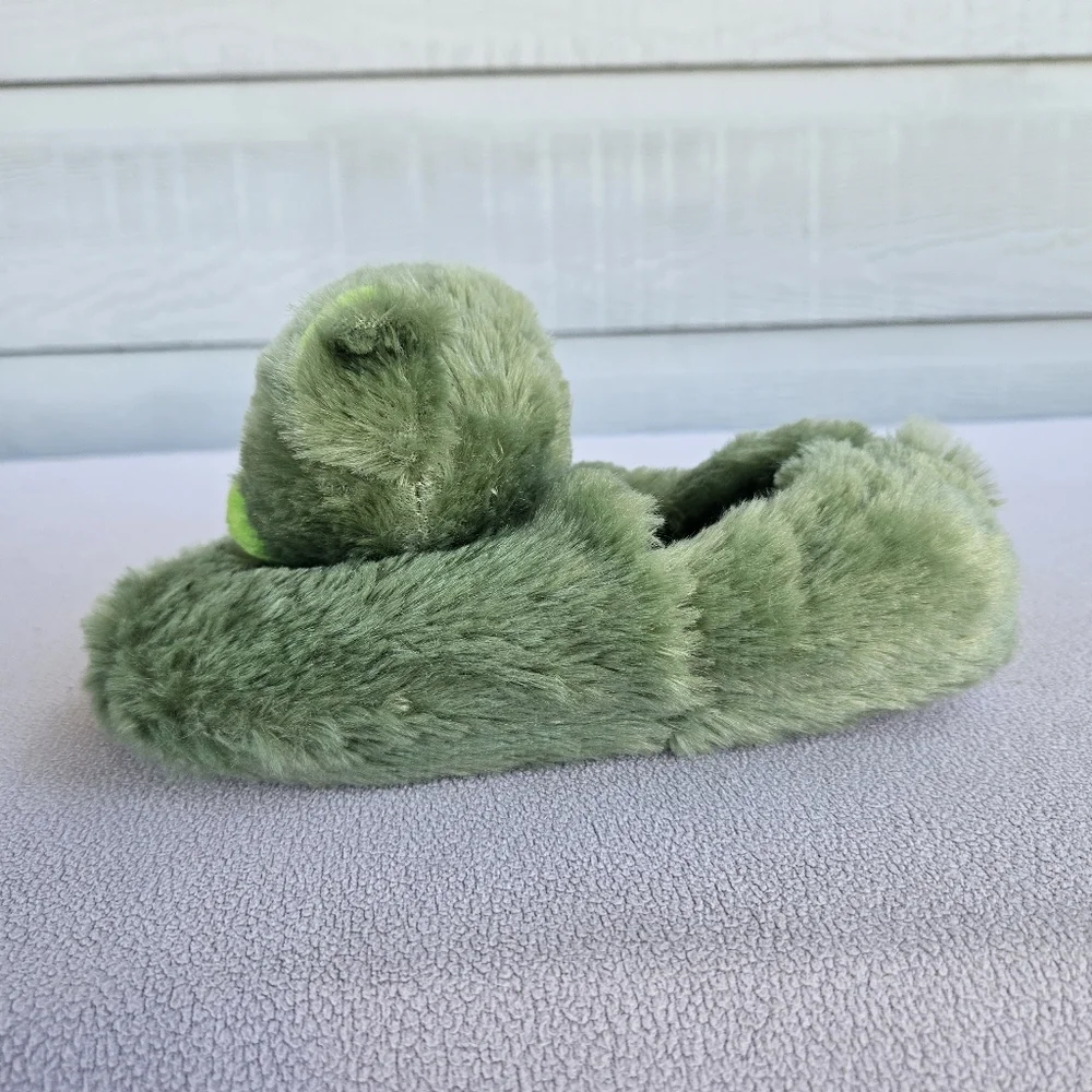 Build A Bear Halloween Zombie Bear House Slippers Shoes Youth SZ 1 2 Green